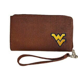 NWT WVU Clutch Wrist Bag Wallet West Virginia University Mountaineers 8"x5"